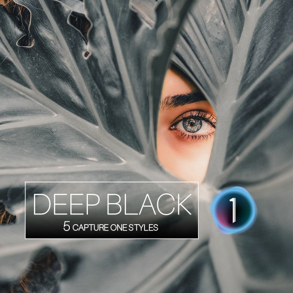 DEEP BLACK 5 Capture One Styles, Capture One Profile, Capture One Presets, Travel photography, portrait photography, Instagram ready preset