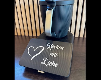 Thermomix TM7 Displayabdeckung Displayschutz Cover Kochen mit Liebe