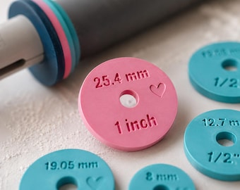 Rolling Pin Spacer Rings | Dough Thickness Guides for Baking, Crafts (Joseph Joseph Compatible)