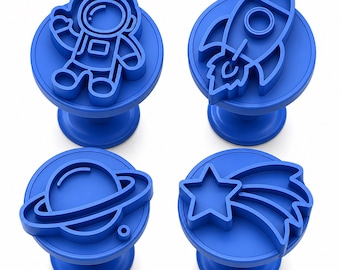 Space Brigadeiro Stamp Set – Set of 4 Designs | Carimbo de Brigadeiro Astronalta