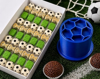 Soccer Brigadeiro Ejector Mold | 3D Printed Football Candy Tool, Party Sweets