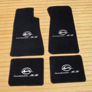 Tappetini in moquette neri per Chevrolet Impala, set da 4 pezzi, anni 1994-96.