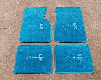 For Galaxie 500 Floor Mat Mats carpet Blue set of 4 1964-68