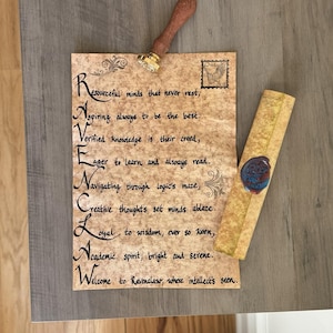 Carta manuscrita personalizada con pergamino: regalo de caligrafía
