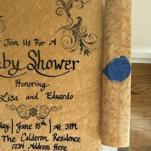 Pergamino de caligrafía para baby shower: decoración personalizada para la habitación de los niños, poema de recuerdo escrito a mano para el bebé, regalo único para baby shower, padres primerizos sentimentales