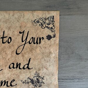 Arte caligráfico personalizado para la decoración de un nuevo hogar: regalo de inauguración de la casa personalizado - Primavera