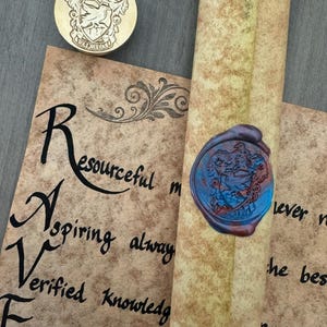 Pergamino de caligrafía escrito a mano personalizado / Regalo de poesía inspirado en Ravenclaw / Decoración mágica única y carta personalizada - Regalo de Harry Potter