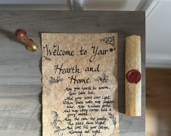 Custom Calligraphy Art: Personalized Housewarming Scroll