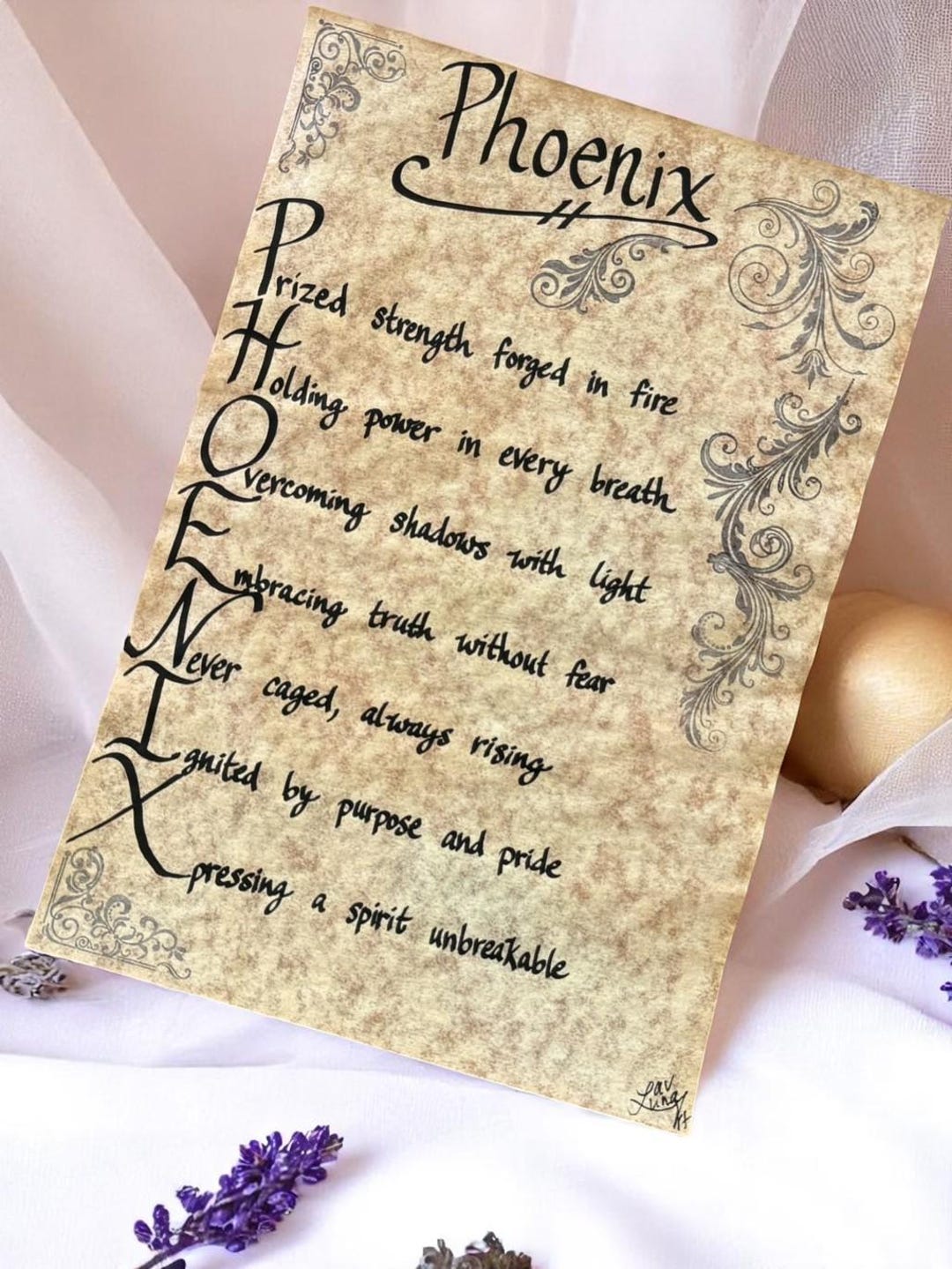 Personalized Name Calligraphy Scroll: Rainbow Art, Identity Keepsake - Etsy