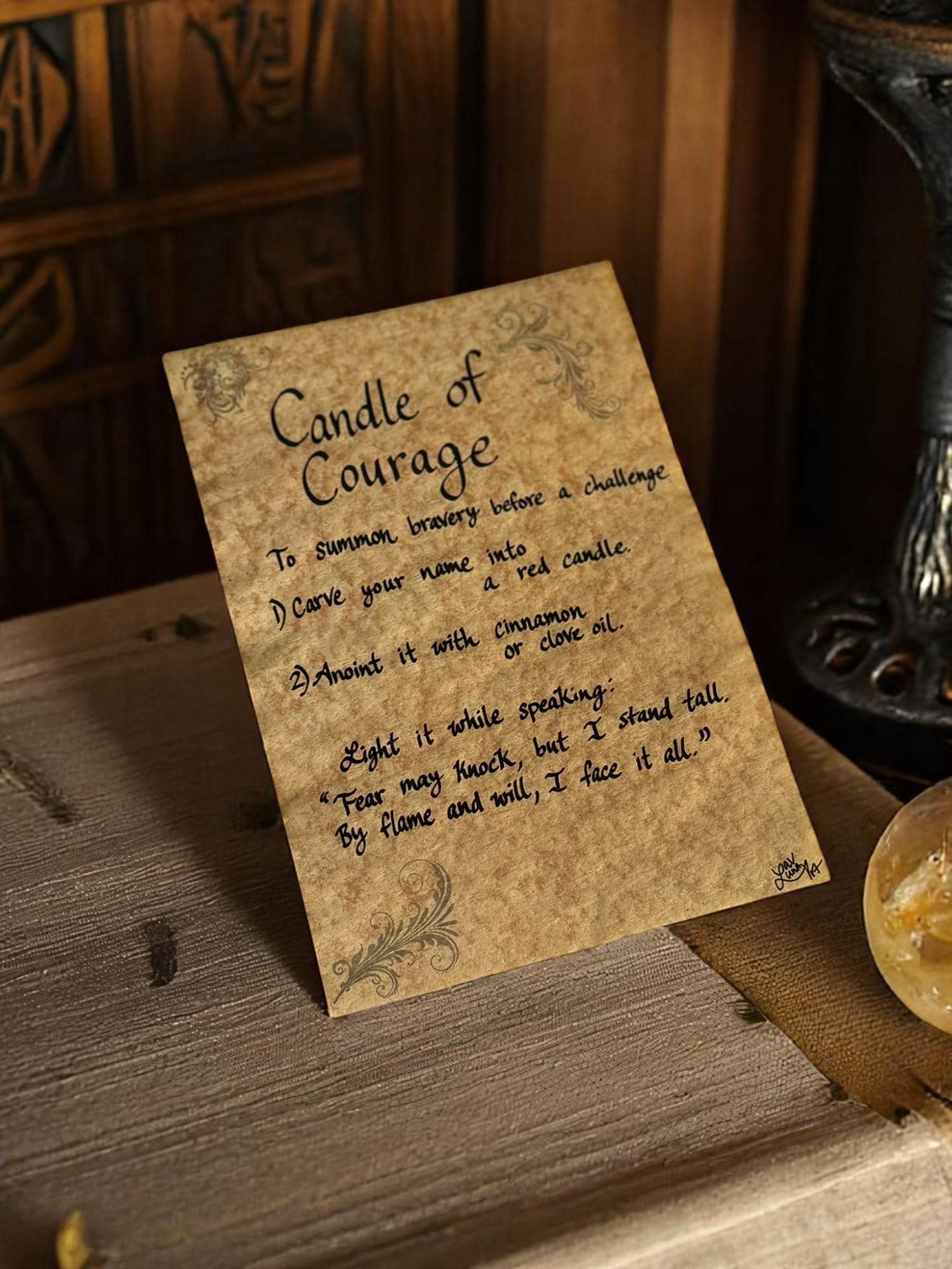 Spell Styl Parchment-style Printable Spell Pages: Faux Grimoire Inserts ...