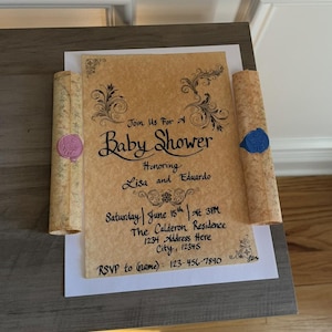 Pergamino de caligrafía para baby shower: decoración personalizada para la habitación de los niños, poema de recuerdo escrito a mano para el bebé, regalo único para baby shower, padres primerizos sentimentales