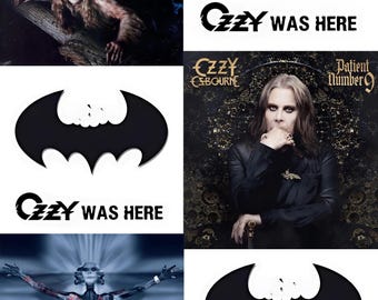 Ozzy Osbourne Vinyl & Magazine Cover Digital Photo Collection (JPEG Download)