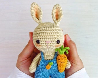 MOTIF lapin lapin au crochet, PDF tutoriel amigurumi en anglais