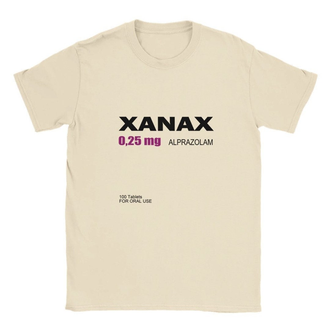 XANAX 0,25mg Alprazolam | Meds T-shirt | Medicinal for Oral Use