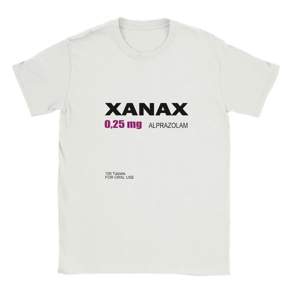 XANAX 0,25mg Alprazolam | Meds T-shirt | Medicinal for Oral Use
