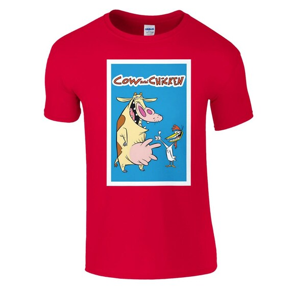 90s COW and CHICKEN アニメ ムービー Tシャツ カートゥーン Cow and Chicken | 90's Animated Series T-shirt | Cartoon