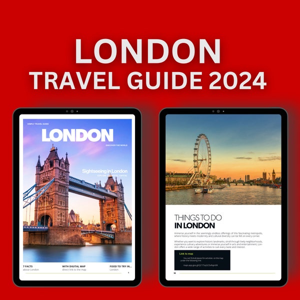 Travel Guide London ebook tour guide London as instant download travel book UK Travel Magazine instant download printable ebook GB 2024