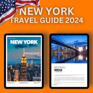 Travel Guide New York ebook tour guide New York for instant download. For ipad, tablets and printable with facts and sightseeing 2024
