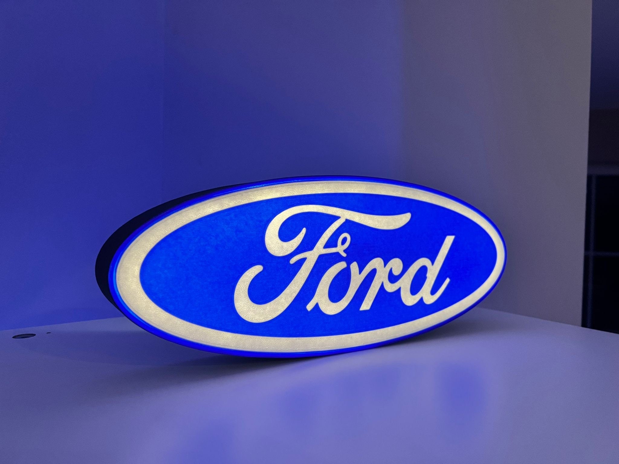激レア FORD 豹柄 レオパード レアデザイン ロゴ fact アーカイブ 青 Ford Logo - Etsy
