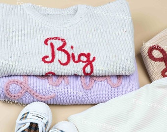 Adorable suéter para bebé: regalo de despedida de soltera perfecto con nombre, patrón de crochet y manta para decoración de la habitación de los niños y regalos de despedida de soltera