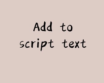 Add to script text