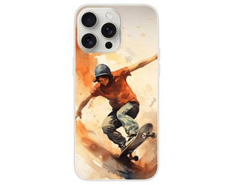 Flexi Case - Skaten, Sk8r, Skateboard, iPhone oder Samsung Handyhülle, Handycase, Smartphone Case, Action