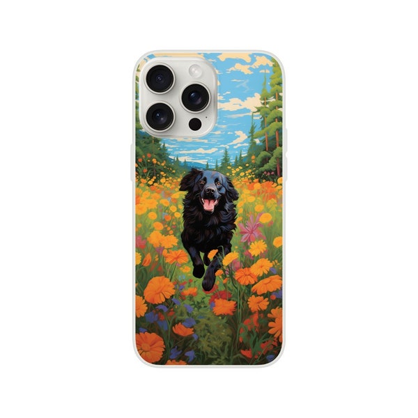 Handyhülle Hovawart in Pop-Art-Style, bunt und ein toller Blickfang! iPhone oder Samsung Galaxy, Wald, Natur, Hund