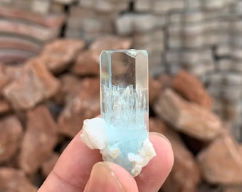 Natural Terminated Aquamarine Crystal | Aquamarine Specimen | Aquamarine Stone | Aquamarine collector | Raw Aquamarine | March Birthstone