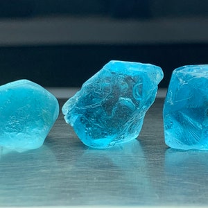 Faceting Rough Sky Blue Topaz | Facet Grade Blue Topaz | Gem Grade Blue Topaz | Raw Blue Topaz | Uncut Blue Topaz |Lapidary Rough Blue Topaz