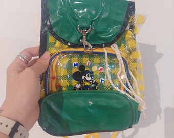 Vintage NOS Mickey Kids Toddler Bag Backbag | Available in Red and Yellow