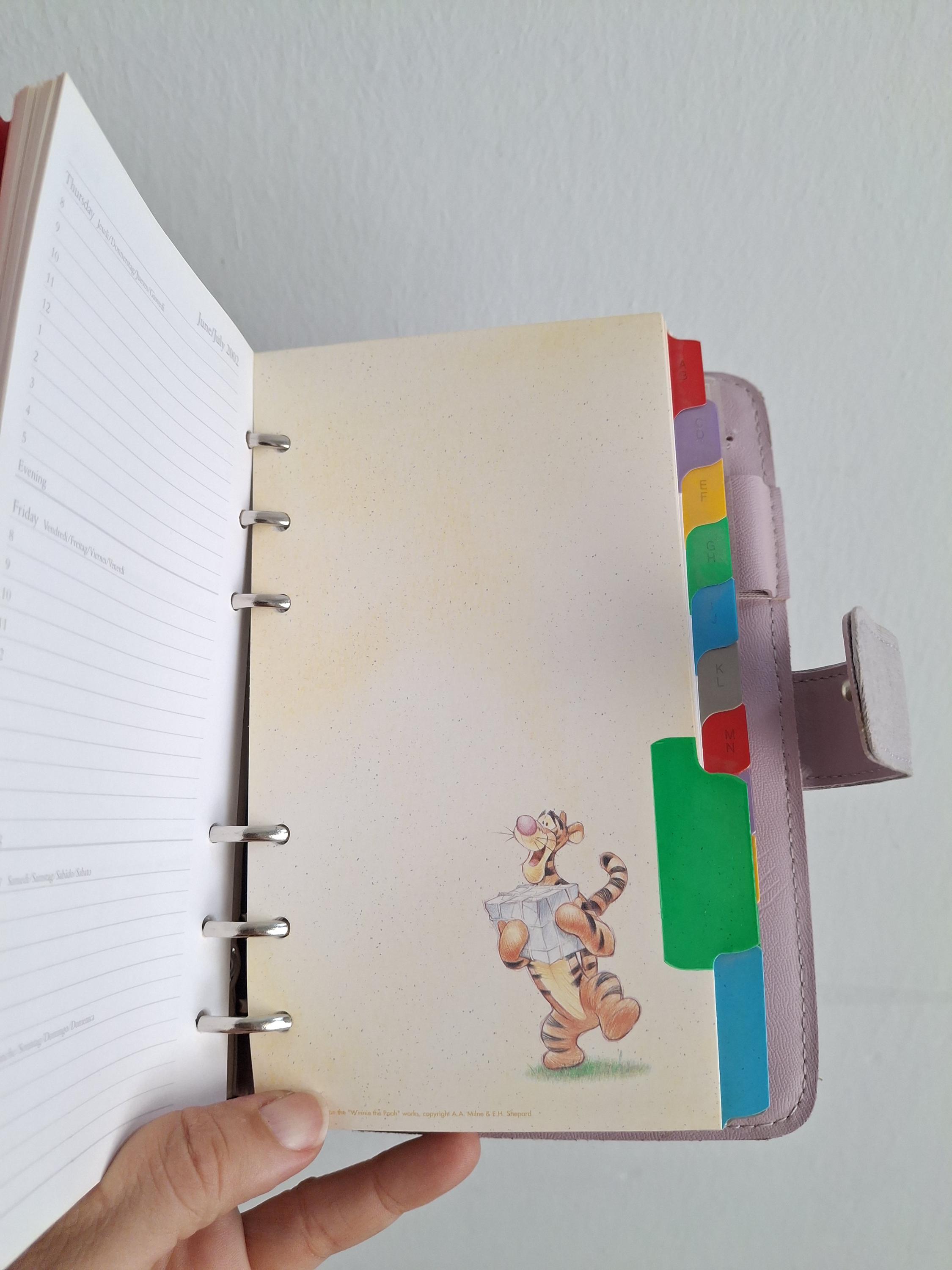 Vintage Disney WINNIE THE POOH Embroidered Binder | Notebook | Calendar ...