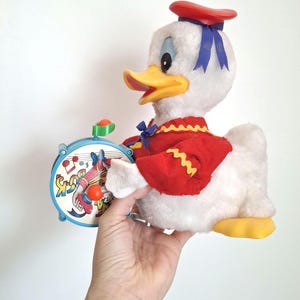 Walt Disney Vintage Duck with Drum | Made in Japan | NEEDS FIXING