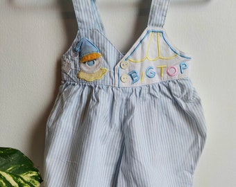 Vintage 'Big Top' Newborn Baby Romper | 0 - 3 months |