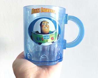 ヴィンテージ バズ ライトイヤー TOY STORY カップ | タンブラー | コレクターアイテム | レア | ブルー