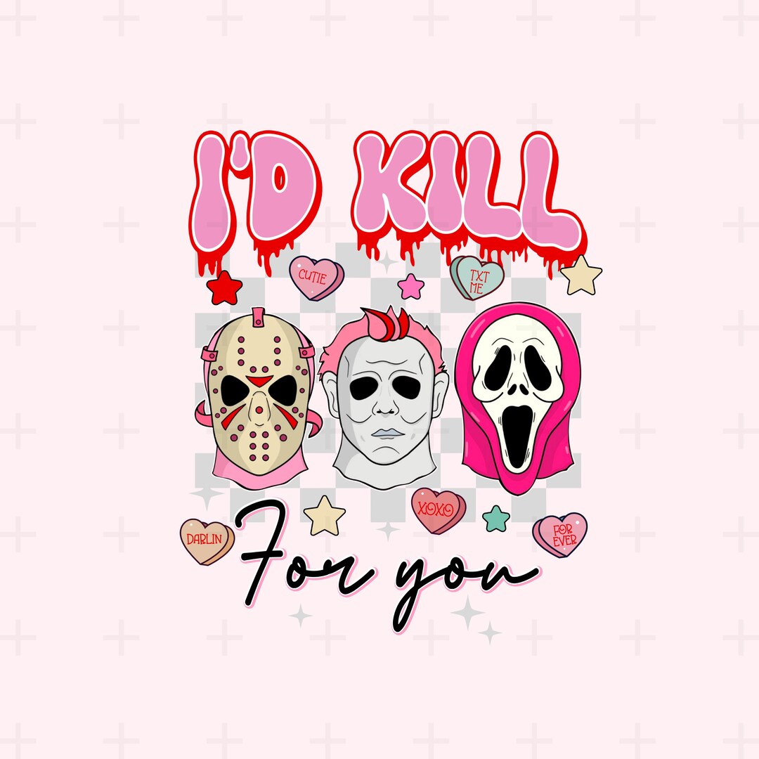 Valentine Horror Killers Png Bundle, Killer Character Movie Love Png ...
