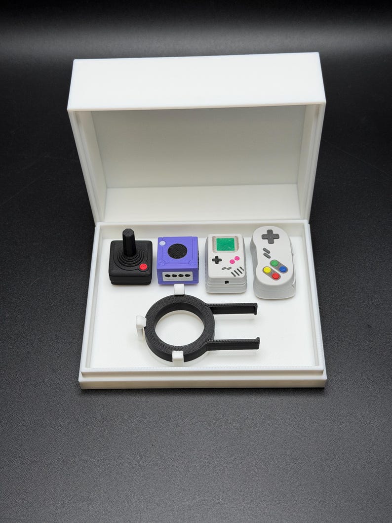 Handgemachte Konsolen Tastenkappen für Cherry MX, Artisan Tastenkappen, Gameboy, SNES, Atari Controller Geschenke für Sie & Ihn 3D Gedruckt 4 Key Caps