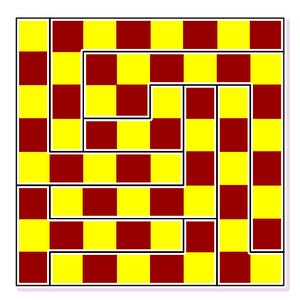 Checkerboard Dissection Puzzle by Sam Loyd - 3D Printed Classic 1914 Brain Teaser Gift for Puzzle Lovers image 9
