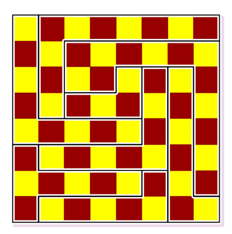 Checkerboard Dissection Puzzle by Sam Loyd - 3D Printed Classic 1914 Brain Teaser Gift for Puzzle Lovers image 9