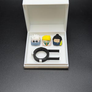 Touches de clavier artisanales inspirées des animés pour Cherry MX et clones - Cadeau personnalisé pour les fans d'animés - Touches pour clavier Geto, Gojo, Nanami 3 Key Caps