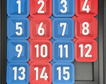 ROXENDA Klotski Puzzle, Puzzle a Blocchi Scorrevoli Magnetico Klotski 4X4 Puzzle
