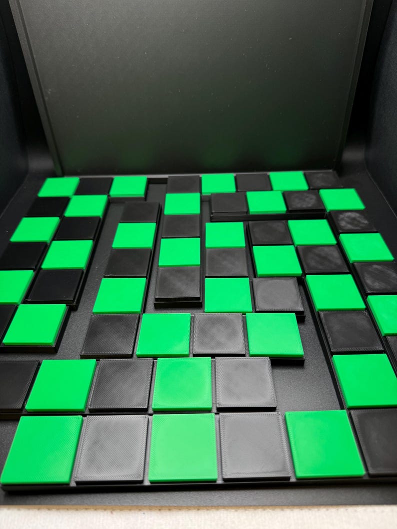 Checkerboard Dissection Puzzle by Sam Loyd - 3D Printed Classic 1914 Brain Teaser Gift for Puzzle Lovers image 5