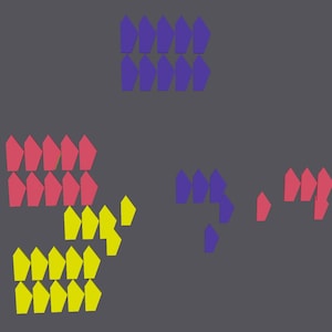 Tessellating Pentagons - High Quality 3D Print, STEM Tools for Schools & Kids, Educational Geometry Learning Aid - 45 Unique Pieces