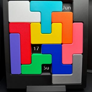Tägliches Kalender-Puzzle - Mind-Sharping-Challenge | Bis zu 24x21 cm Hochwertiger Täglicher Spaß! Tolles Geschenk für Puzzle-Liebhaber jeden Alters Bild 2
