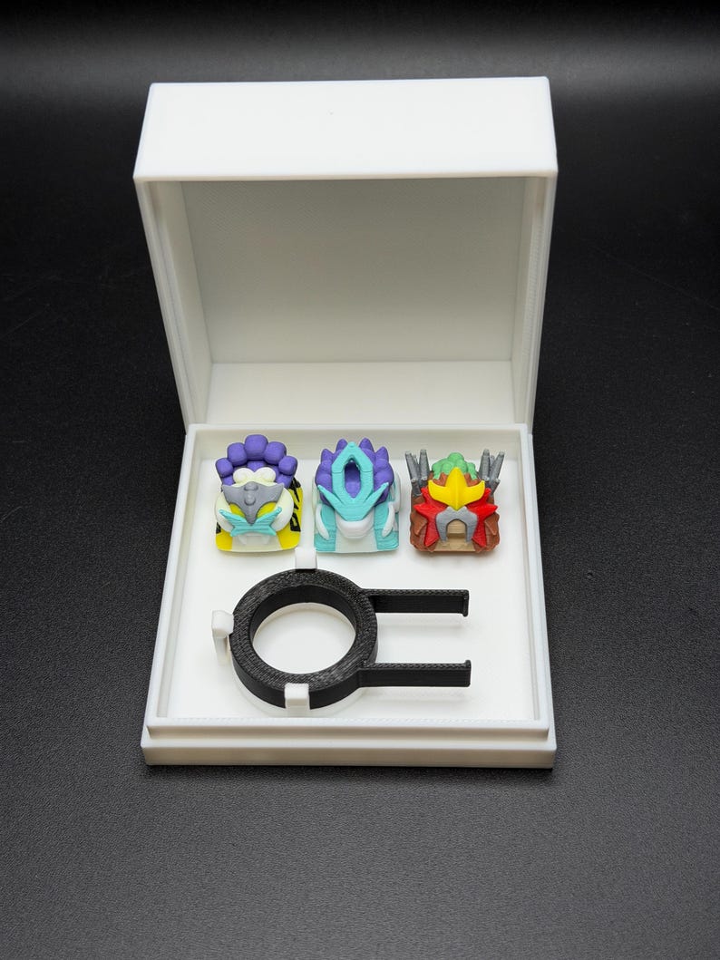Handmade Inspired By Anime Keycaps for Cherry MX - Custom Artisan - Perfect Anime Fan Gift 3 Key Caps