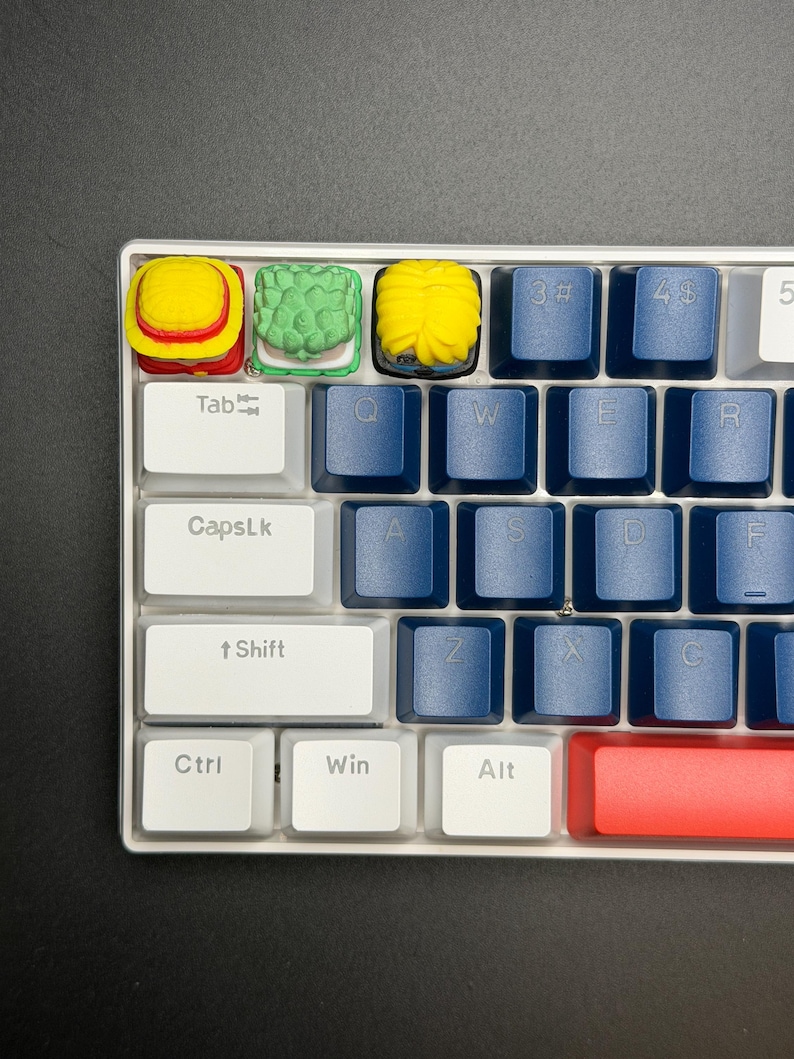 Teclas de anime hechas a mano - Mono, Sanji para Cherry MX - Personalizadas - Regalo perfecto para fans del anime imagen 4
