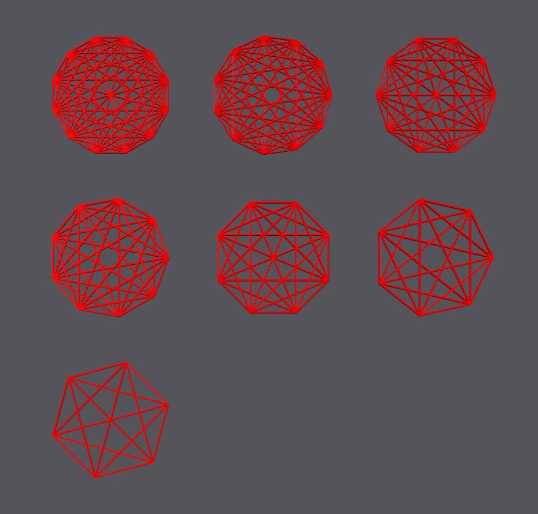 Summation N-1 Math Decorations - Geometric Line Art Circles for STEM ...