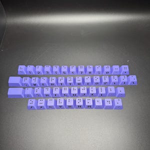 Braille Keyboard Key Cap Set Cherry MX - Artisan Handmade Accessibility Tool for the Visually Impaired - Great Gift - 2 Styles Available
