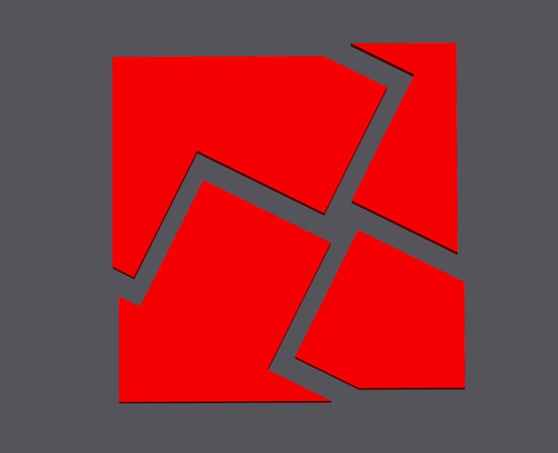 Grekiskt korspussel - 3D-utskrivna dissektioner, högkvalitativ present till pusselälskare, unik hjärngymnastik, heminredning, rolig utmaning Red