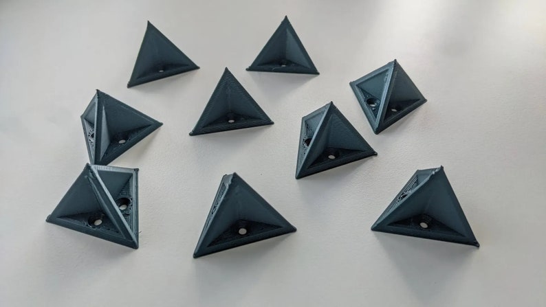 Heavy-duty verfkegels - 12 stuks | Stabiliteit tetraëdervorm voor schilderen en afwerken | Duurzame onderdelenhouder afbeelding 3