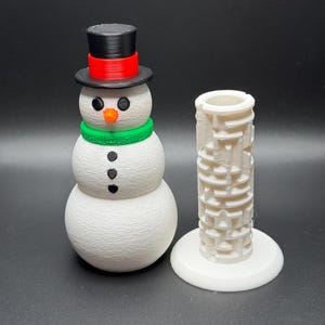 Snowman Puzzle Box - Unique Gift Idea With Hidden Compartment for Money & Surprises - Perfect for Holidays, Birthdays, and More! image 2